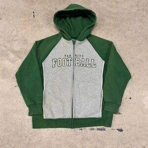 2000s football zip up hoodie